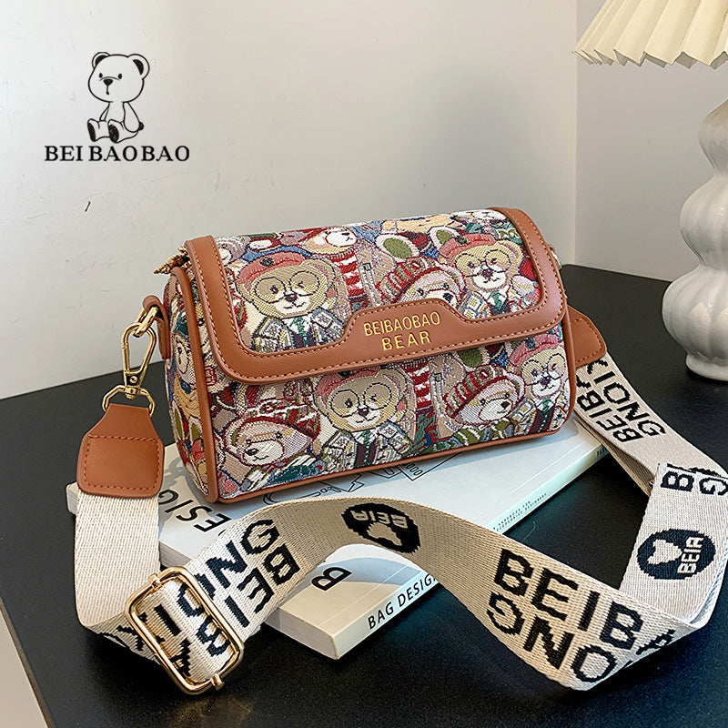 Nord sac source usine niche design original dessin animé ours sac sac à bandoulière sac à bandoulière sac à bandoulière sac à bandoulière