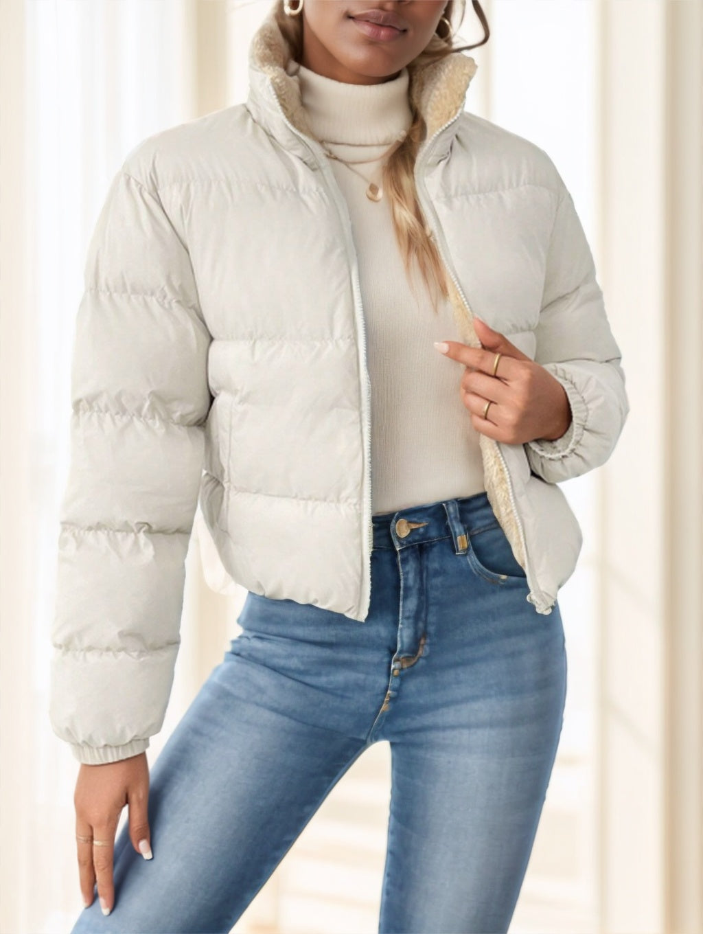 Sweat à capuche réversible zippé Frenchy