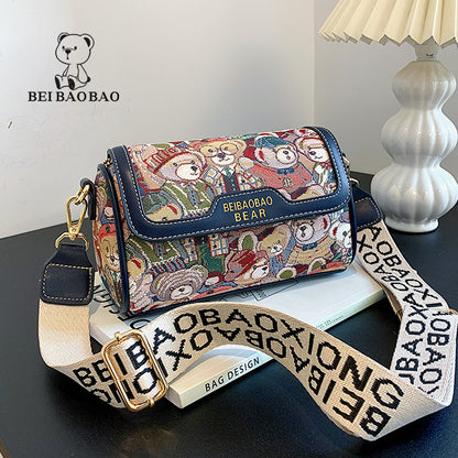 Nord sac source usine niche design original dessin animé ours sac sac à bandoulière sac à bandoulière sac à bandoulière sac à bandoulière