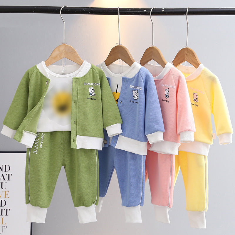 Ensemble de trois pièces pour tout-petits pour garçons et filles