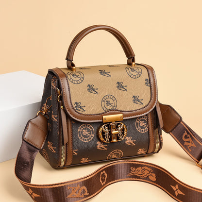 Sac texturé transfrontalier femmes 2025 nouveau commerce extérieur sacs sacs pour femmes Internet célébrité imprimé sacs à main à une épaule petit sac carré tendance