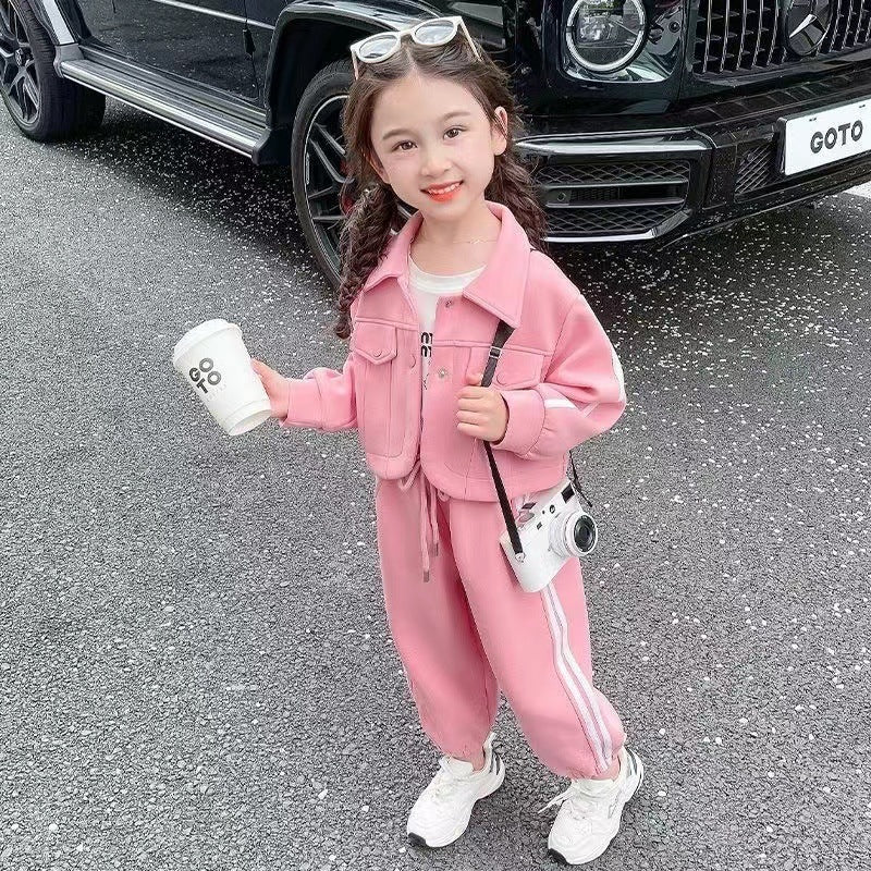 Emsemble printemps et automne pour filles, deux pièces